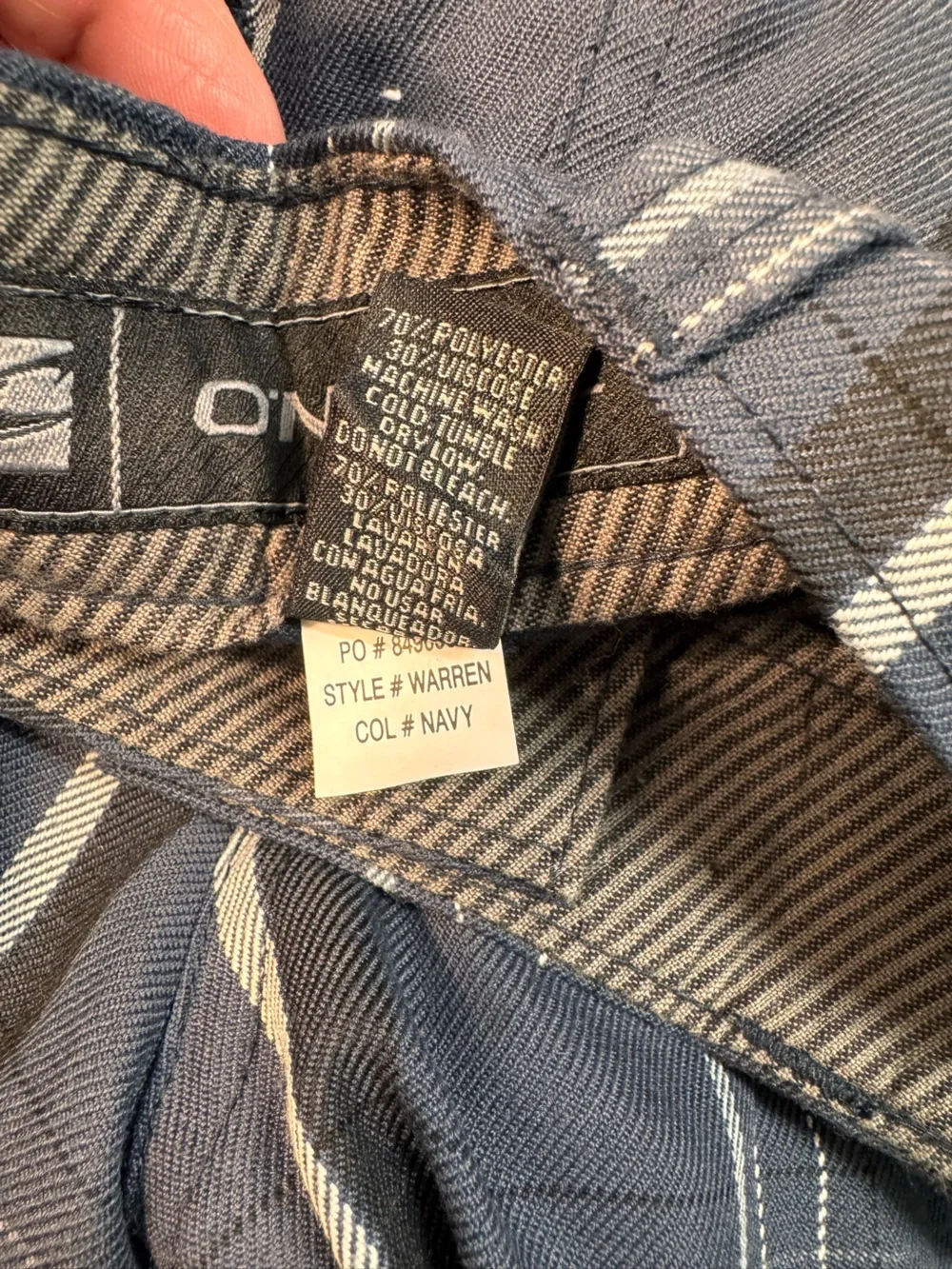Quiksilver Charcoal and Beige Plaid Swim Shorts - Picture 9 of 12